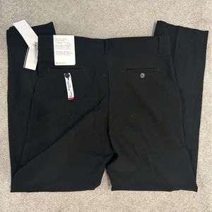 Calvin Klein Flat Front Trousers, Stretch Slim Fit Husky 16 Black